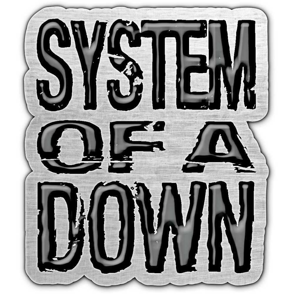 System Of A Down - Logo Métal broche - Couleur argent/Noir